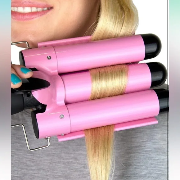 Trademark Beauty Three Barrel Hair Waver, Curling Iron Jumbo
